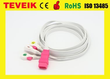 Cable del PVC ECG de Disposable Medical del fabricante de Teveik para el monitor paciente, 5 ventajas