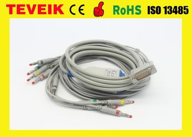 Estándar de una pieza del IEC del cable del ECG de la serie del plátano 4,0 M3703C PLPS