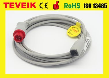 Precio de fábrica 78205A del cable invasor médico de la presión arterial IBP, alrededor de 12pin al adaptador de Abbott