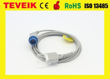 Cable de extensión reutilizable de Biolight Spo2 del precio bajo para el monitor paciente, Pin de la ronda 9 a DB 9 Pin Female