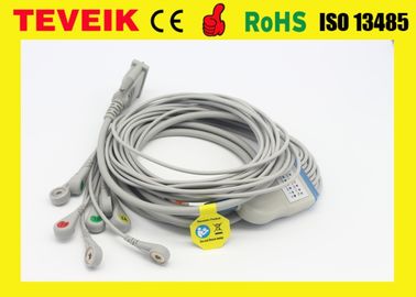 Precio de fábrica médico 10 del cable del DB 15pin ECG de Schiller del Leadwire para la máquina del ECG, AHA rápido sin el resistor