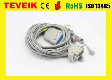 Cable médico del ECG del DB 15Pin ECG de los leadwires de Siemens Cardiostat 10 de la fábrica con la broche