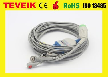 La una pieza 5 lleva el cable de ECG con el conector redondo 12pin para Biolight M7000
