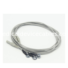 Material impermeable del cobre plateado del cloruro de plata de los electrodos de la taza del cable de EEG