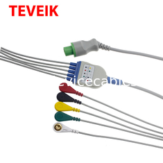El IEC alrededor 12 del ohmio 5 del Pin 10K lleva el cable del electrodo de Ecg