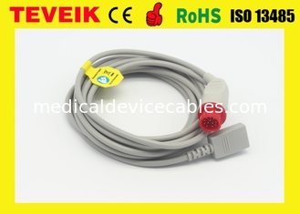 Cable del PVC IBP del monitor paciente de Kontron alrededor de Pin 12 con el adaptador del mérito