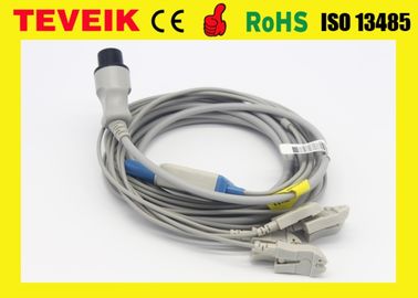 Mindray médico reutilizable alrededor 6 del cable Comptible del leadwire ECG del perno 5 con el monitor paciente PM9000