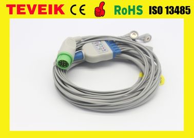 La fábrica Kontron médico K2000 5 de Teveik lleva el cable del monitor paciente ECG. Ronda 12pin