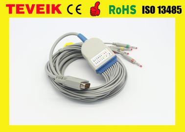 El cable del ECG de Edan para SE-12 expresa el alambre de ventajas del perno 10 del DB 15 de SE-3 SE-601A