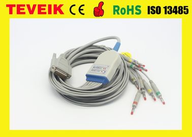 Cable de Nihon Kohden ECG para el Leadwire del plátano AHA 40 del monitor paciente ECG-9320 ECG-9522P BR-911D