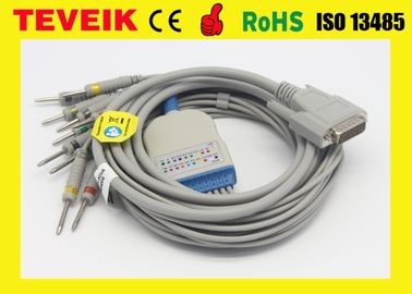 Cable del ECG/ECG de Nihon Kohden para ECG-9320/ECG-9522P con el leadwire de 40 pernos