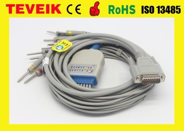 Cable del ECG de Nihon Kohden para ECG-8420, ECG-9132 ECG-906N ECG-101,101G 1200,300,300G