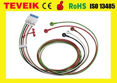 El cable médico M1968A 5 del monitor paciente ECG de HP lleva el clip AHA