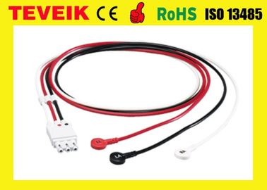 Las ventajas médicas del cable 3 del ECG del cable M1673A del monitor paciente ECG de HP rompen AHA