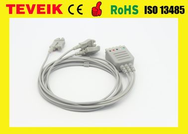 El cable 3 del dispositivo ECG del monitor paciente de Siemens lleva el clip AHA
