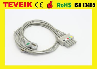Siemens compatible ECG/los cables del ECG para las ventajas del monitor paciente 5 rompe AHA
