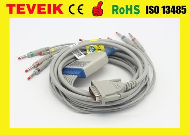 Cable del ECG de Schiller para AT3, AT6, CS6, AT5, AT10, aviónica AT60 (Del Mar): 910/920/930