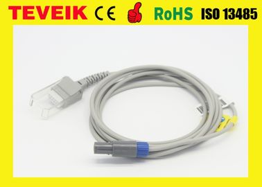 Cable de extensión de Biolight SpO2 Redel 7pin a DB9 para el monitor paciente de Nellco-r Oximax
