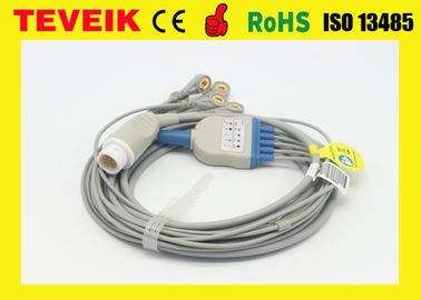 Cable médico de HP One Piece Round 12pin 5leads ECG del fabricante para el monitor paciente de HP