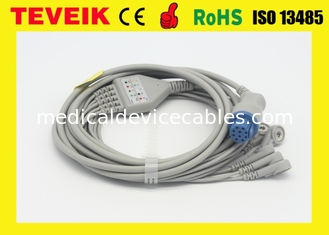 DATEX Cardiocap alrededor 10pin 5 del cable de los leadwires ECG para el monitor paciente