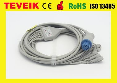 DATEX médico Cardiocap alrededor 10pin 5 del cable de los leadwires ECG para el monitor paciente