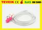 Cable del PVC ECG de Disposable Medical del fabricante de Teveik para el monitor paciente, 5 ventajas