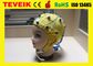 El proveedor médico de Neurofeedback 20 integrados amarillos lleva el casquillo de EEG para la máquina de EEG, clip Tin Electrode del oído