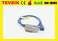 Sensor médico del pulso Spo2 de Oximax DS-100A del Nell-corazón de la fábrica de Shenzhen Teveik para el clip adulto del finger, perno DB9