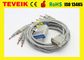 El precio de fábrica de Teveik Schiller médico AT3/AT6 10 lleva el cable del ECG de DB15pin con el plátano 4,0