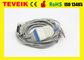Cable del ECG de Fukuda KP-500, cable de KP-500D ECG y Leadwires con estándar del IEC del plátano 4,0