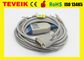Cable del ECG de la ventaja de Edan SE-3 SE-601A 10 de la fuente de Direclty con estándar del IEC del estruendo 3,0