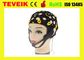 Casquillo negro del electrodo del electrodo EEG de la lata, 20 ventajas que separan el sombrero de EEG
