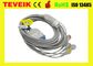 Cable compatible de la ventaja ECG de la una pieza 5 de Mindray PM6000 con el IEC de la broche para el uso médico