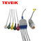 IEC TPU de la broche del alambre de ventaja del Pin 3 de la ronda 12 del cable del monitor paciente ECG de Mindray T5 T6 T8