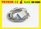 Fukuda YO cable del ECG para KP-500 EL PIN del DB 15 del resistor del IEC 20K del plátano 4,0