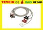 El cable médico 3 del ECG del cable M1603A del monitor paciente ECG de  lleva el clip AHA