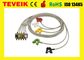 El cable médico 5 del ECG del cable M1633A del monitor paciente ECG de HP lleva el IEC del clip