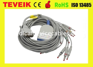 Cable y Leadwires largos de la ventaja ECG del cable 10 del ECG de Schiller del tornillo para AT3, AT6, CS6, AT5, AT10, AT60