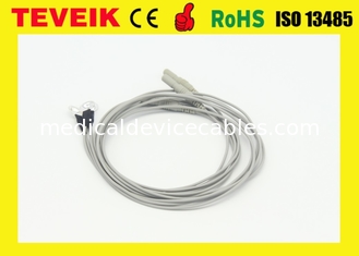 Socke de los nervios del cable DIN1.5 de la reacción EEG con el cobre plateado de la plata, cable médico del eeg