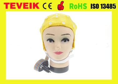 Sombrero médico de EEG, electrodo de la lata, casquillo del eeg de 32 ventajas con el conector pin DB25 para la máquina del eeg