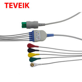 Cable de extensión de la broche Spo2 del botón del ohmio del IEC 1K de Ultraview