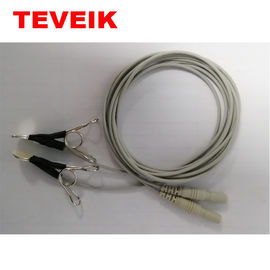 El electrodo Eeg de la taza ata con alambre el dinar de plata puro 1.5m m del cable del oído del electrodo paciente del clip