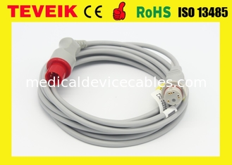 Cables reutilizables del monitor paciente del adaptador de BD para el equipo de medida de la presión arterial
