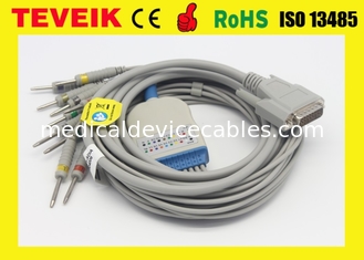 Cable del ECG/ECG de Nihon Kohden para ECG-9320/ECG-9522P con el leadwire de 40 pernos