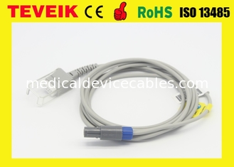 Cable de extensión de Biolight SpO2 Redel 7pin a DB9 para el monitor paciente de Nellco-r Oximax